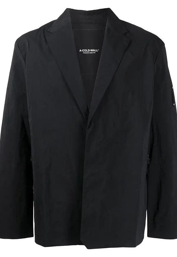 A-COLD-WALL* Tech enkelknäppt blazer - Svart