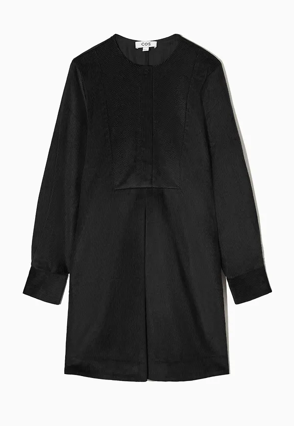 A-LINE CORDUROY SHIRT DRESS