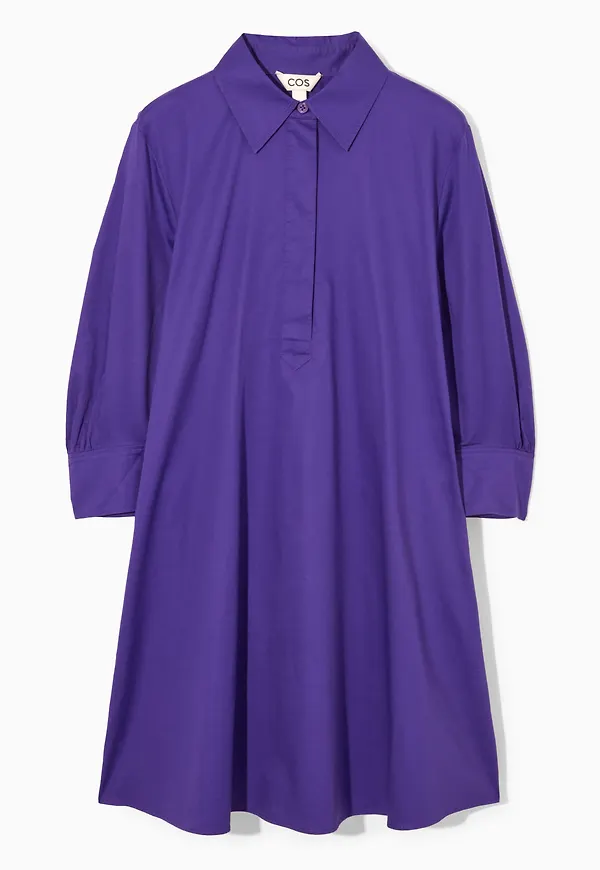 A-LINE MINI SHIRT DRESS