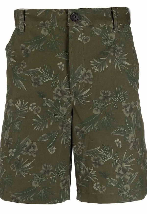 A.P.C. blommiga bermudashorts - Grön