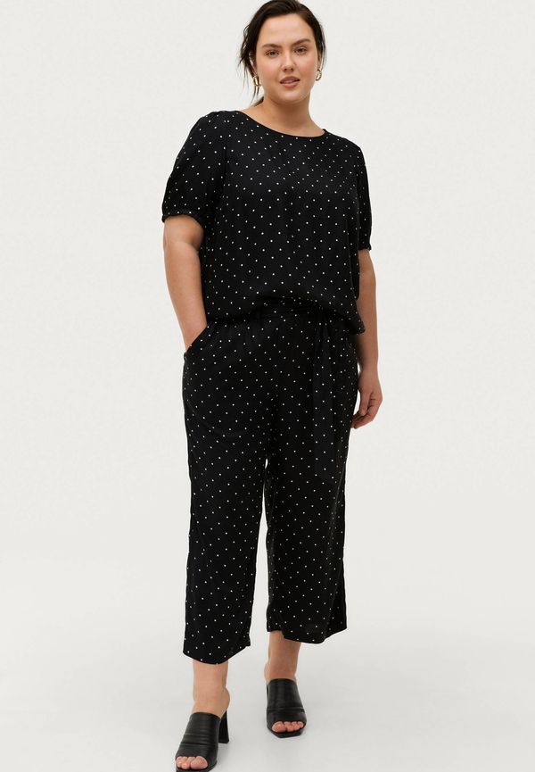 KAFFE Curve - Byxor kcDanka Culotte Pants - Svart