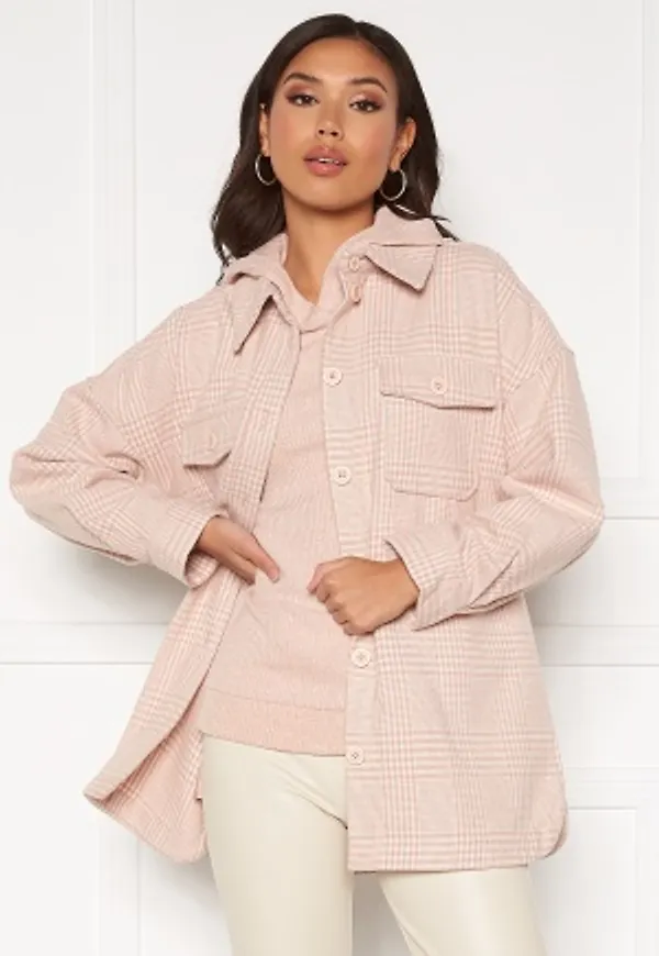 Pieces Gwyneth Overshirt Jacket Rose Cloud L