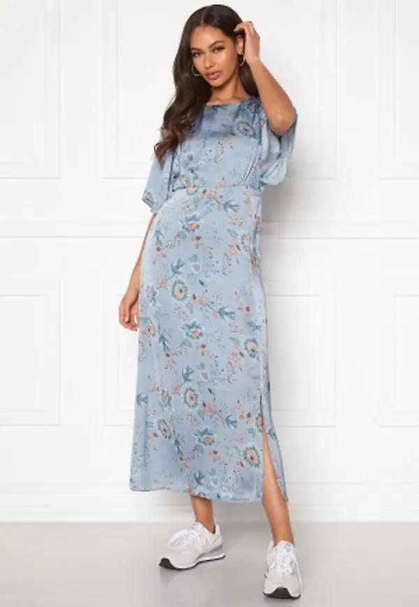 Happy Holly Mila dress Light blue / Patterned 34