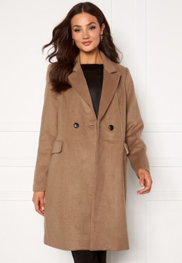 VERO MODA Noramille 3/4 Wool Jacket Sepia Tint L