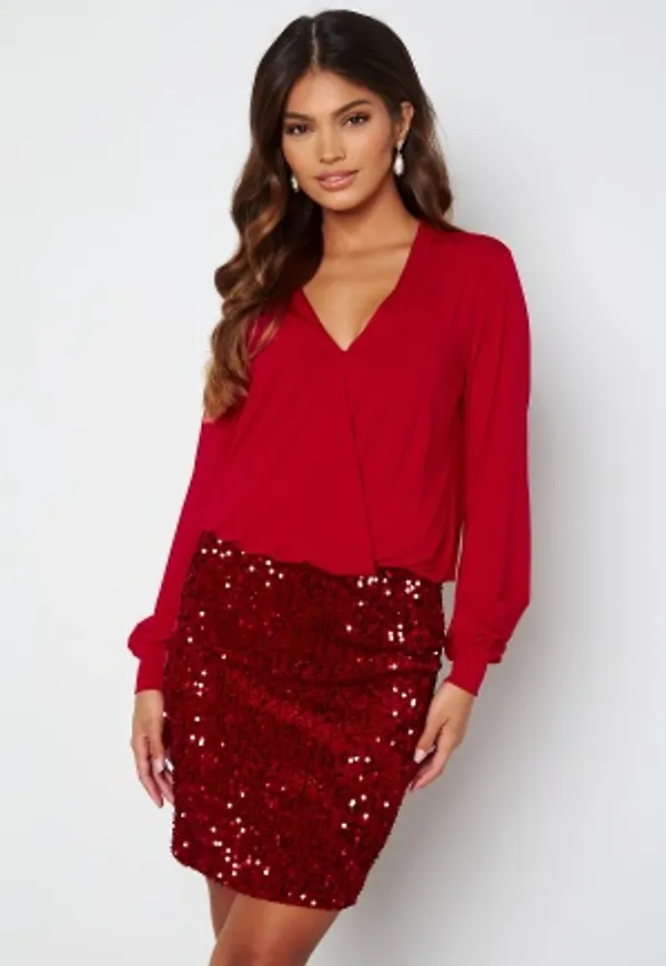 Happy Holly Belle dress Red 52/54