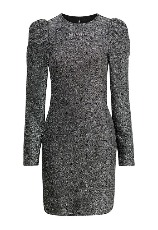 Only - Klänning onlDarling L/S Glitter Puff Dress - Svart