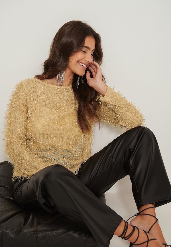 NA-KD Party Blus - Beige