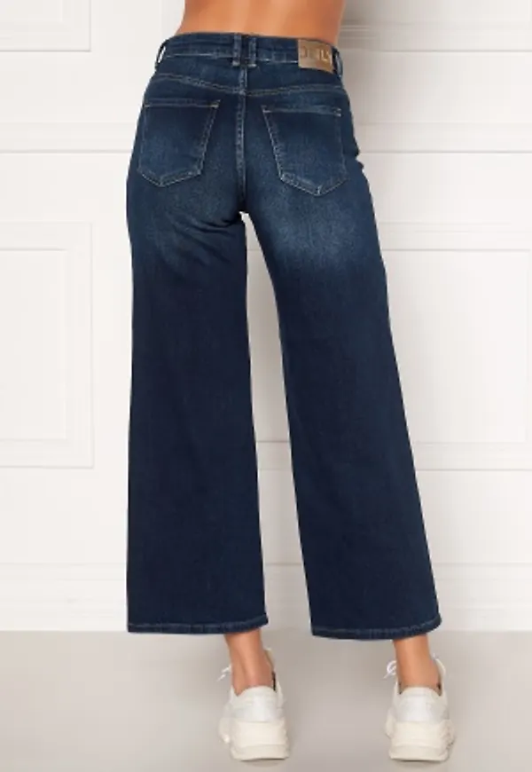 ONLY Madison HI Life Wide Crop Jeans Dark Denim Blue 29/34
