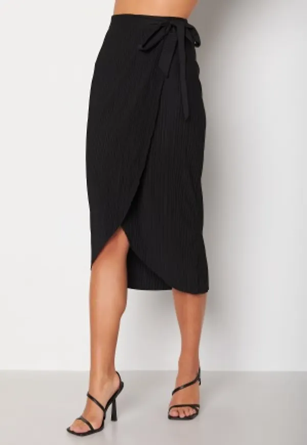 BUBBLEROOM Lola pleated skirt Black L
