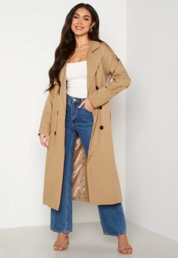 SELECTED FEMME New Bren LS Trenchcoat Cornstalk 38