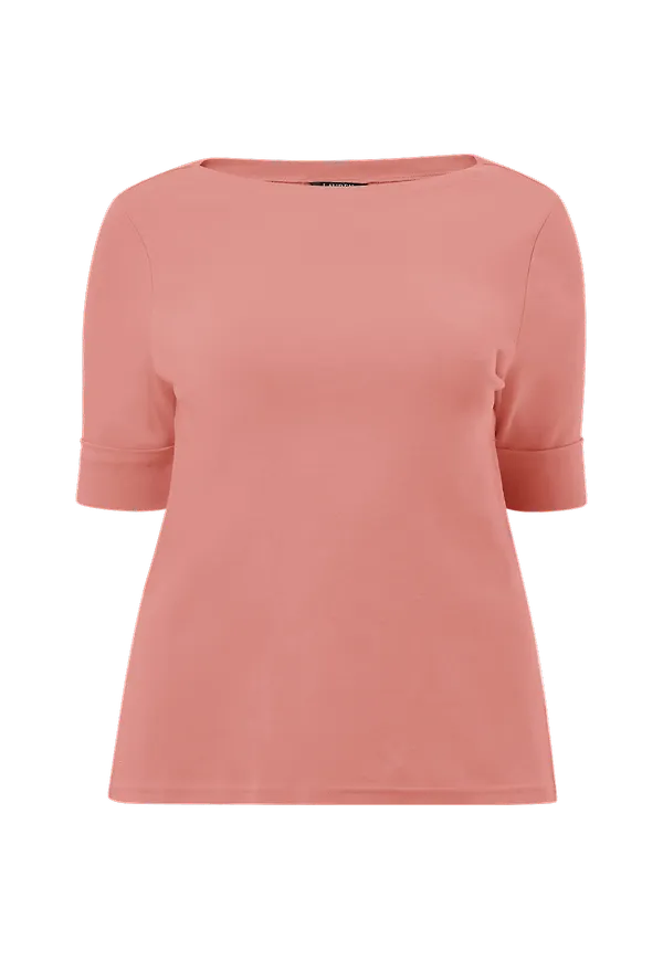 Lauren Ralph Lauren Curve - Topp Elb Slv Bt Nk Top - Grön