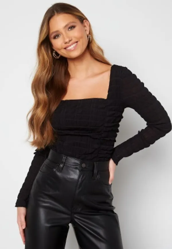 VERO MODA Erica LS Gathering Top Black L