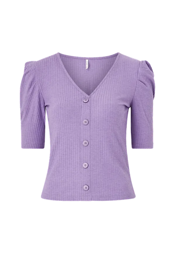 Only - Topp onlNella 2/4 Button Top - Lila