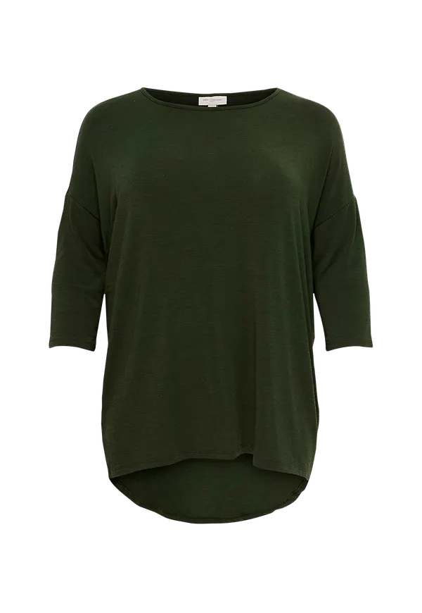 Only Carmakoma - Topp carLamour 3/4 Top - Grön