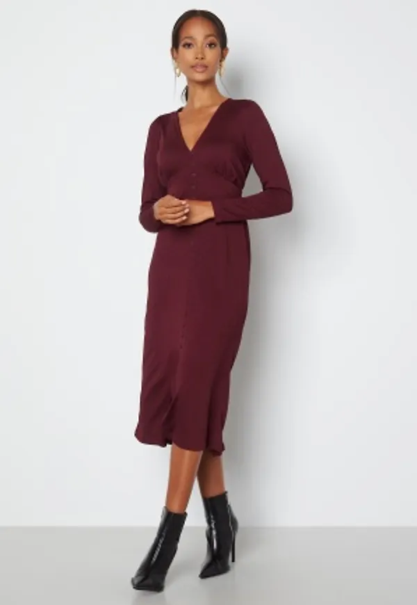 Happy Holly Vera dress Dark wine-red 36/38