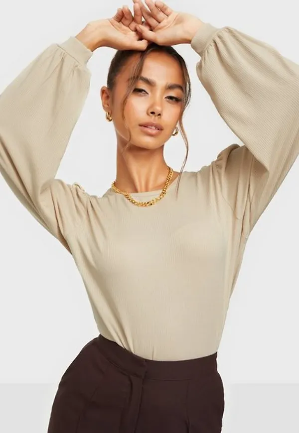 Object Collectors Item Objjamie Ballon Sleeve Top Noos Blusar & Skjortor
