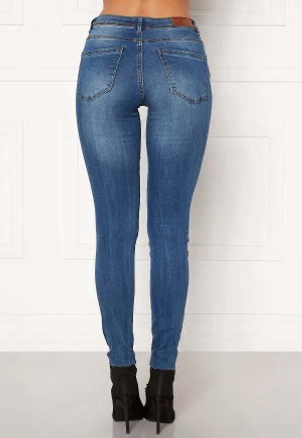 VERO MODA Tanya Piping Raw Jeans Medium Blue Denim XL/32