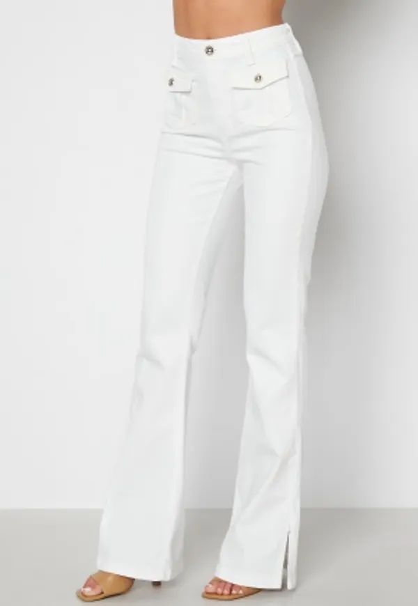 Guess Jossy High Rise Flare G011 Pure White 34