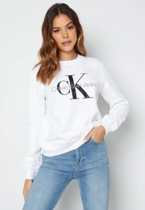 Calvin Klein Jeans Core Monogram Sweatshirt YAF Bright White M