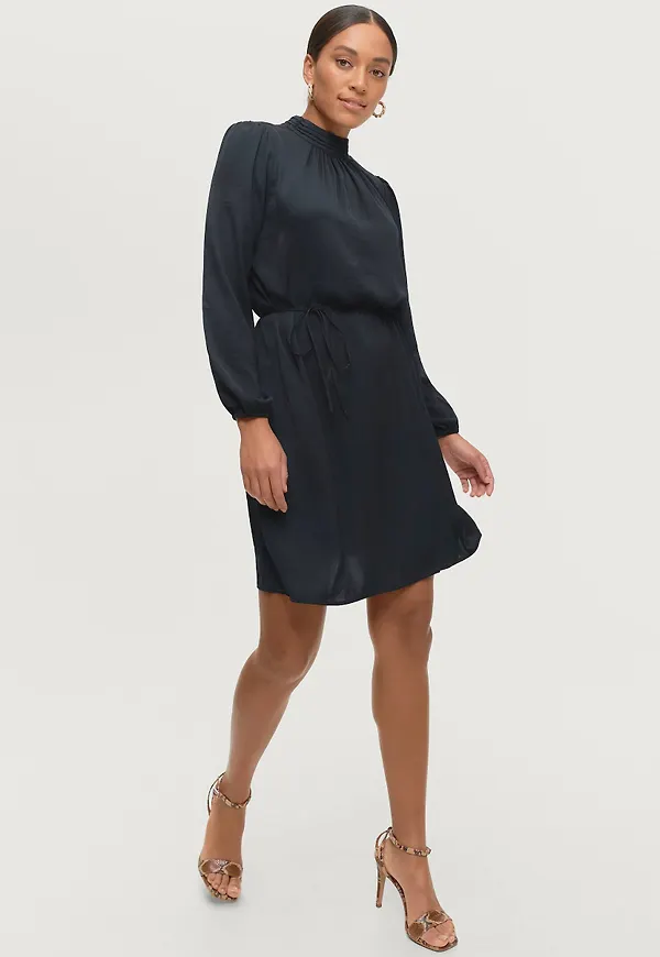 Saint Tropez - Klänning AileenSZ LS Dress - Svart