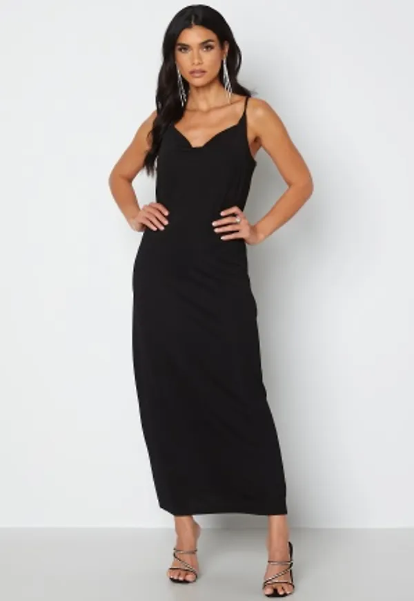 ONLY Monna S/L Slit Dress Black L