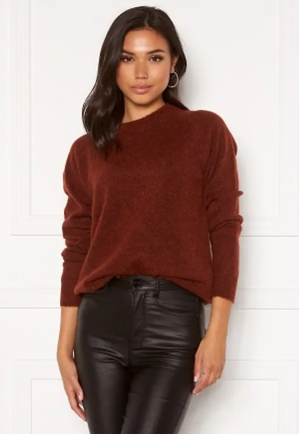 SELECTED FEMME Lulu LS Knit O-Neck Smoked Paprika XXL