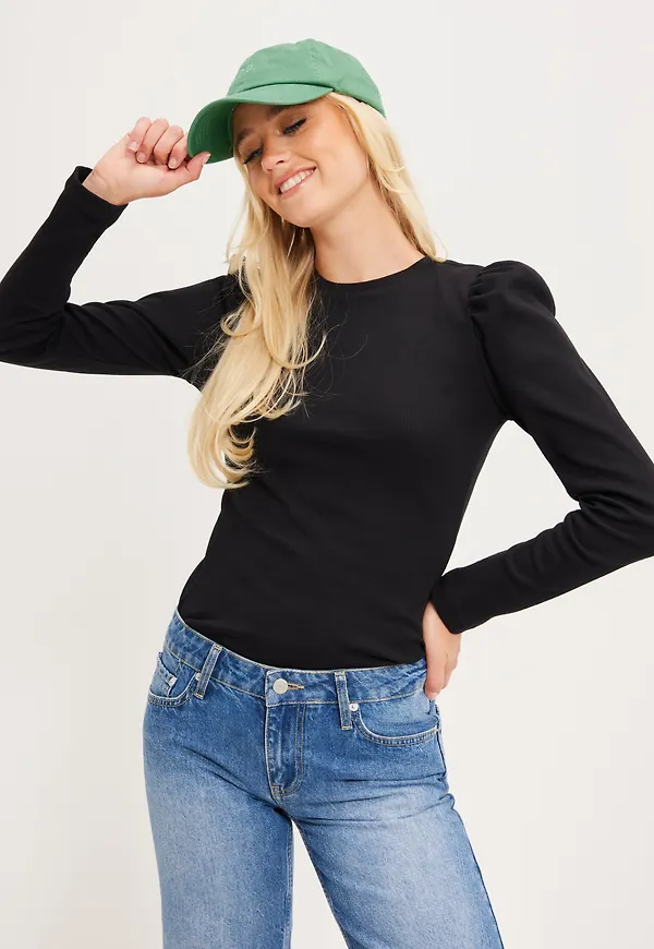 Pieces - Långärmade toppar - Black - Pcanna Ls Top Noos Bc - Toppar - Women's tops