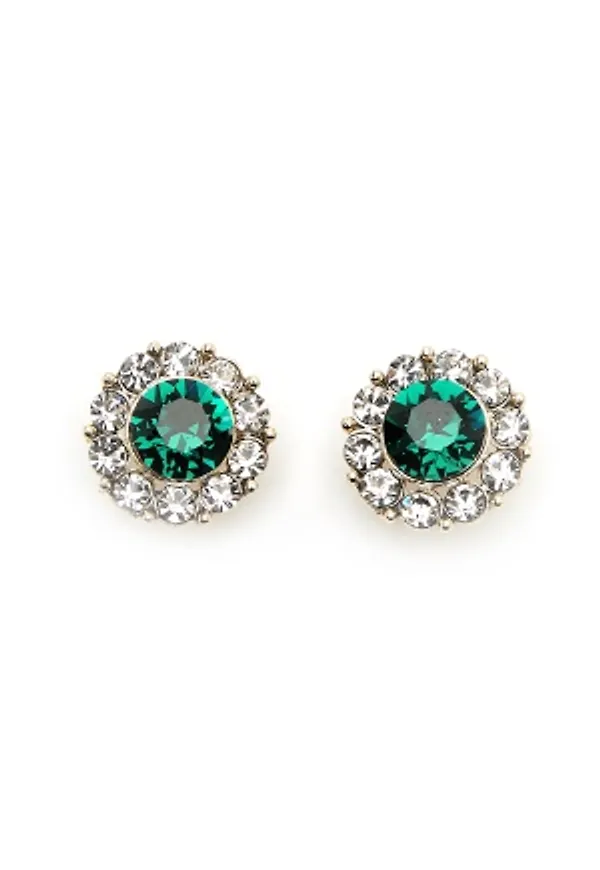 LILY AND ROSE Miss Sofia Earrings Emerald One size