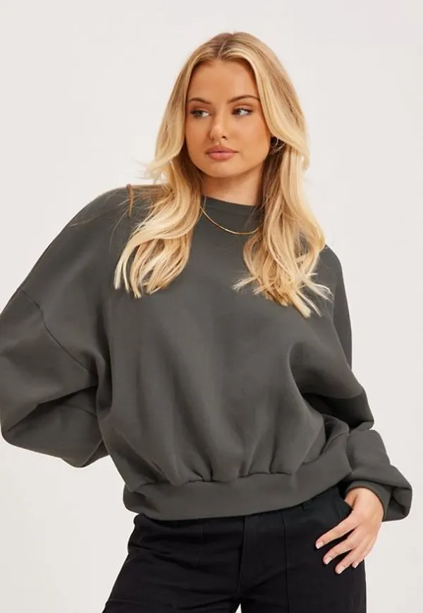 NLY Trend Perfect Chunky Sweater Sweatshirts Offblack