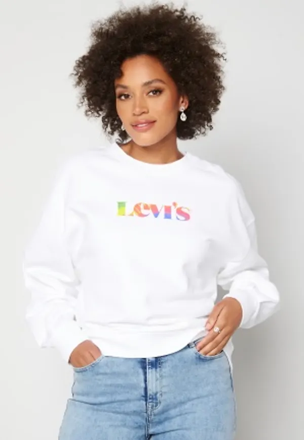 LEVI'S Graphic Pai Crew Premium 0000 MV Logo Fill Wh M