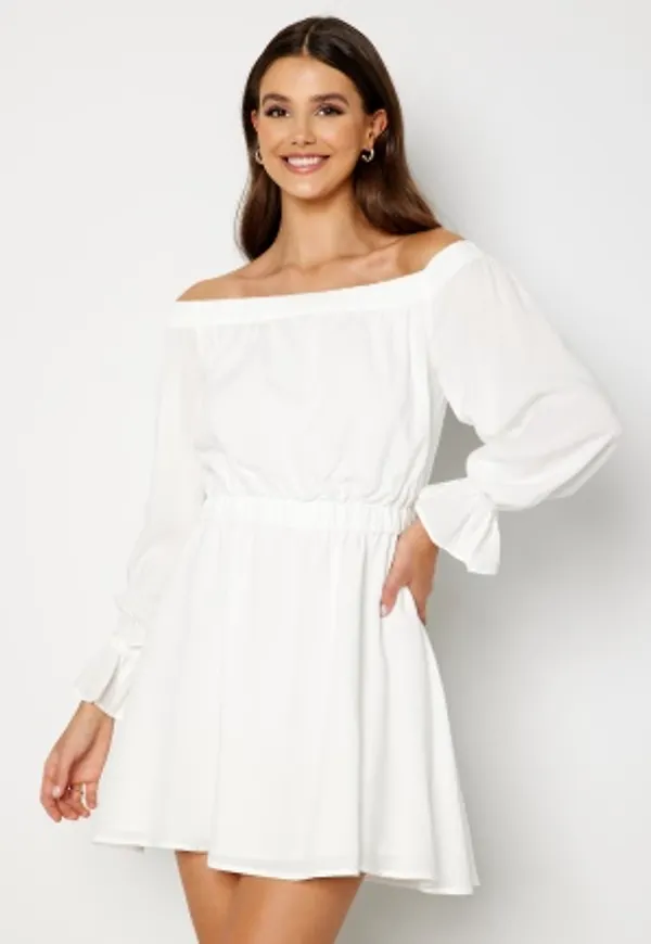 Bubbleroom Occasion Dina Off Shoulder Dress  White 44