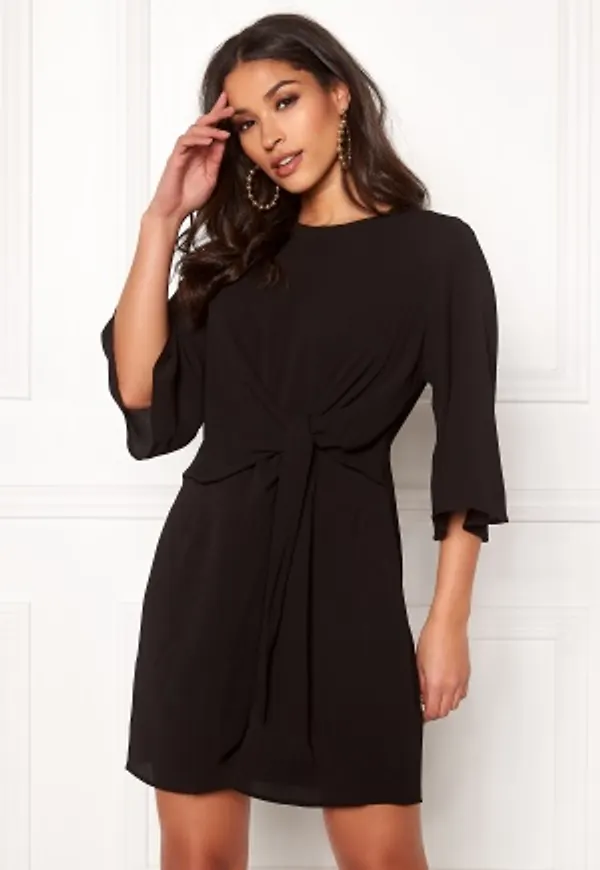 AX Paris Tie Waist Mini Dress Black XS (UK8)