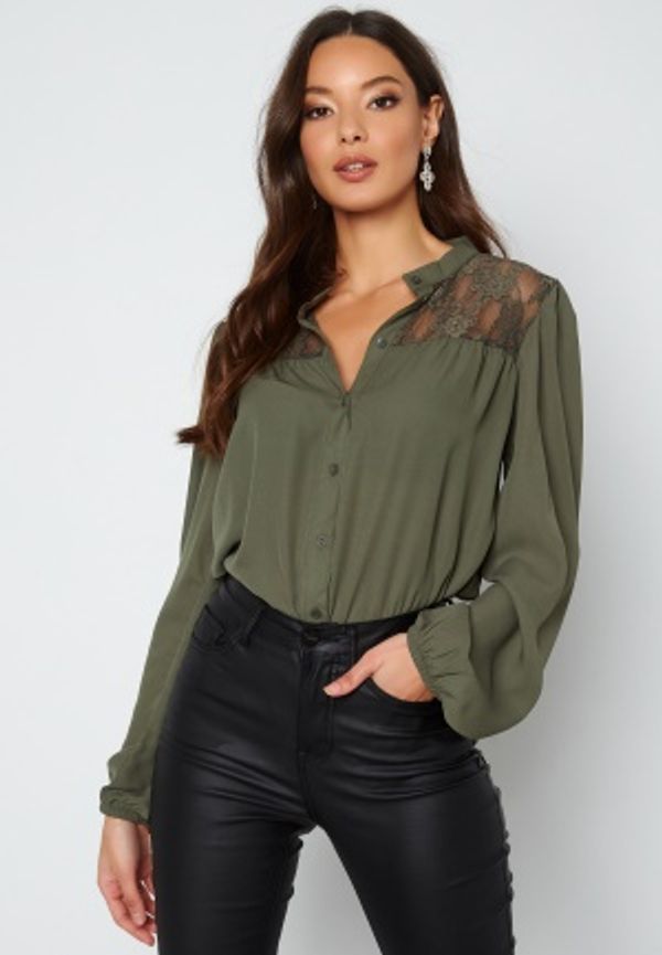 JDY Theo L/S Lace Shirt Kalamata 40