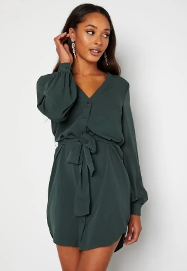 BUBBLEROOM Fenne shirt dress Green 36