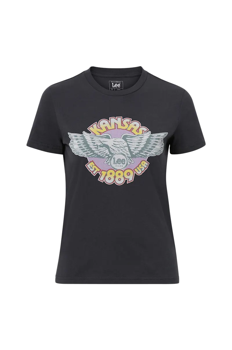 Lee - Topp Slom Logo Tee - Svart