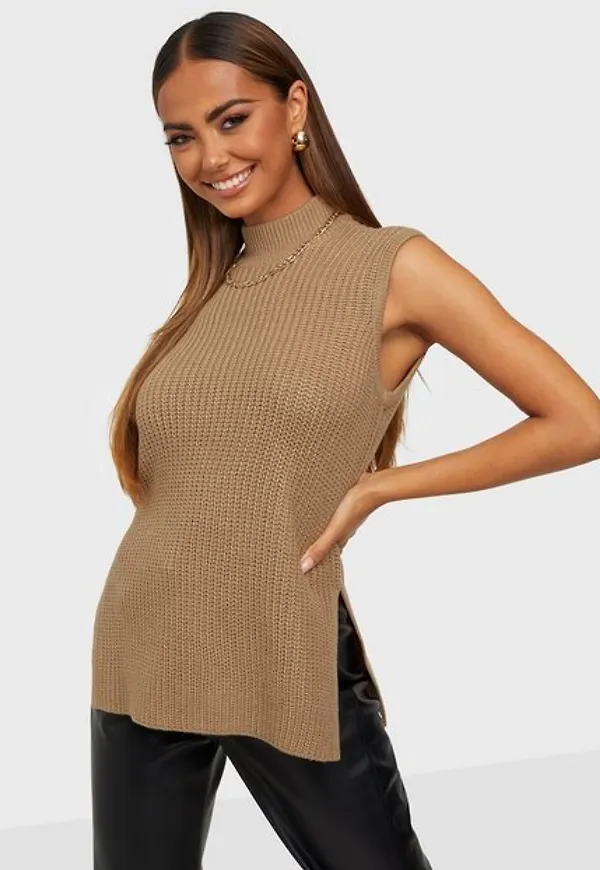 Vila Videali O-Neck Knit Vest/Ka Stickade västar