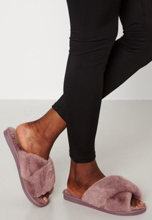 BUBBLEROOM Quinny fluffy slipper Dark dusty pink 38/39