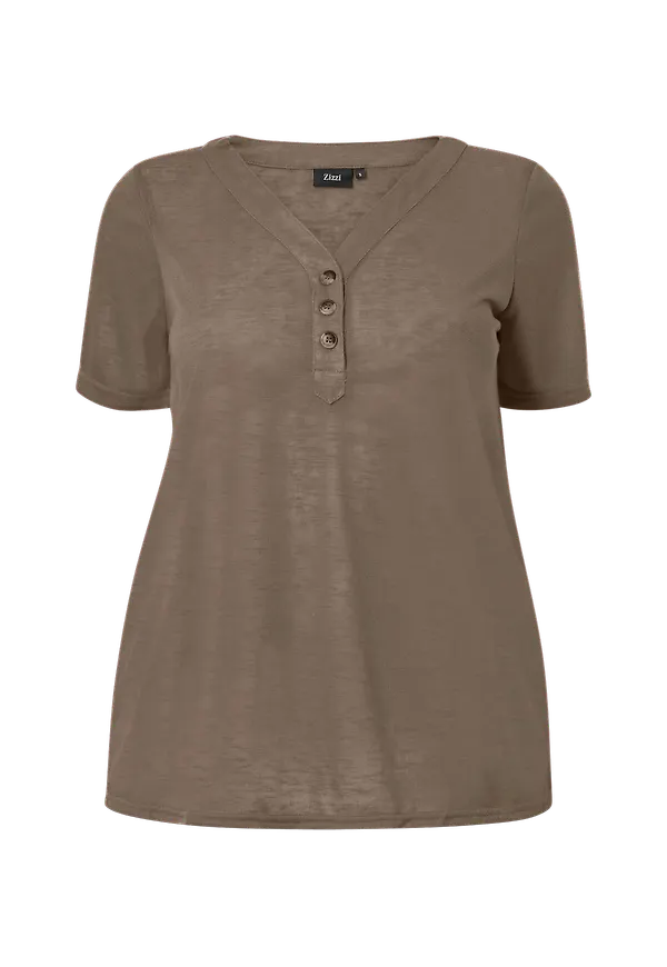 Zizzi - Topp mAmia - Brun