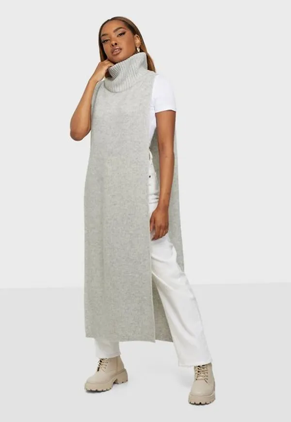 Selected Femme Slfelina Knit Highneck Bib B Polotröjor