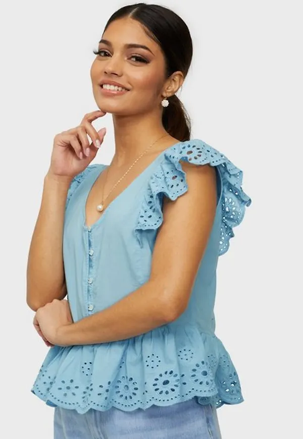 Jacqueline de Yong Jdyhelena Life S/L Top Wvn Vardagsblusar