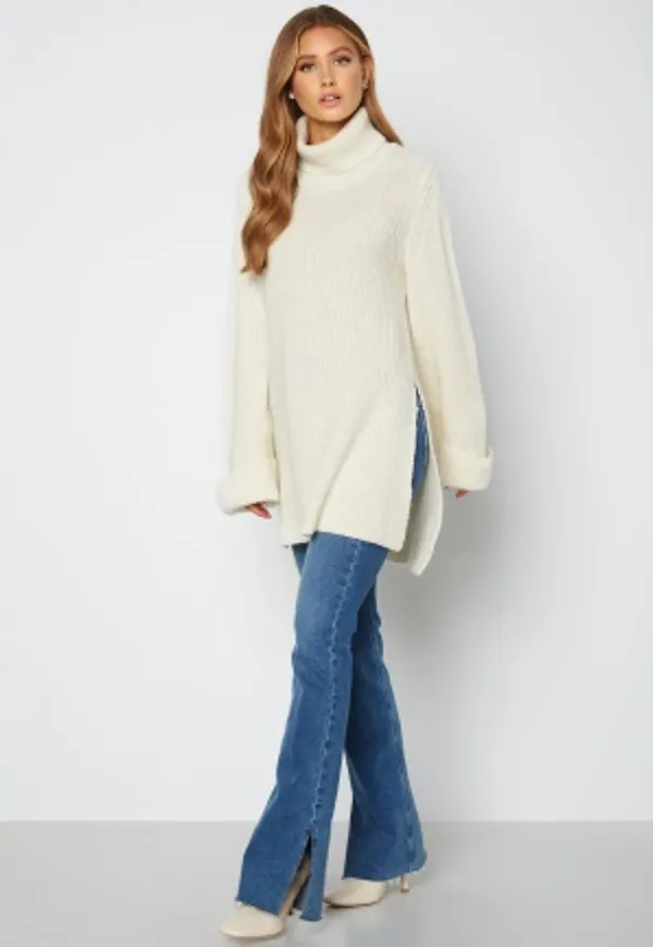 Lojsan Wallin x BUBBLEROOM Turtle neck knitted sweater Cream XXL