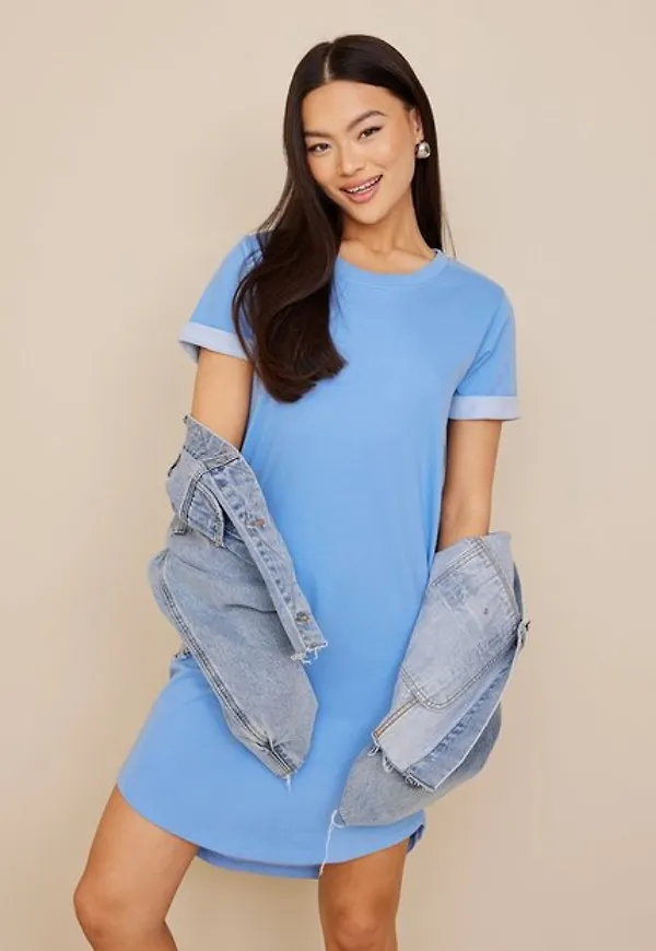 Jacqueline de Yong Jdyivy S/S Dress Jrs Noos T-shirtklänningar Della Robbia Blue