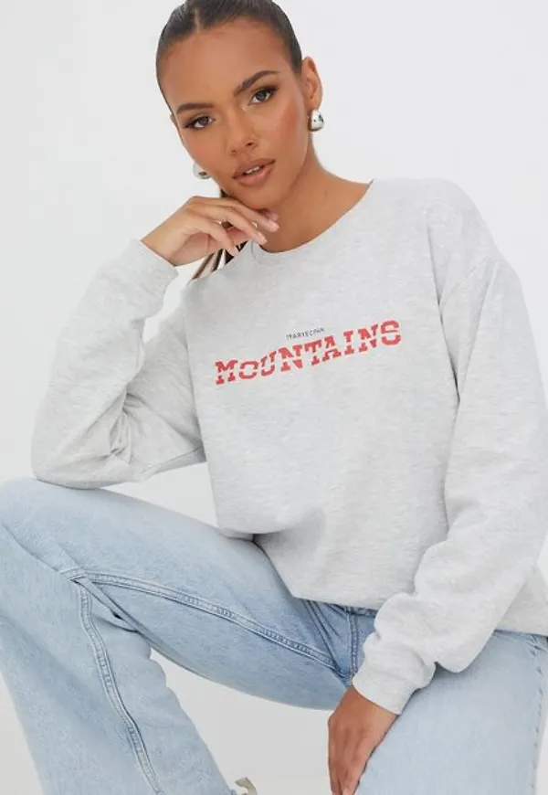 Envii Enniebuhr Ls Tee Print 5302 Sweatshirts Mountain