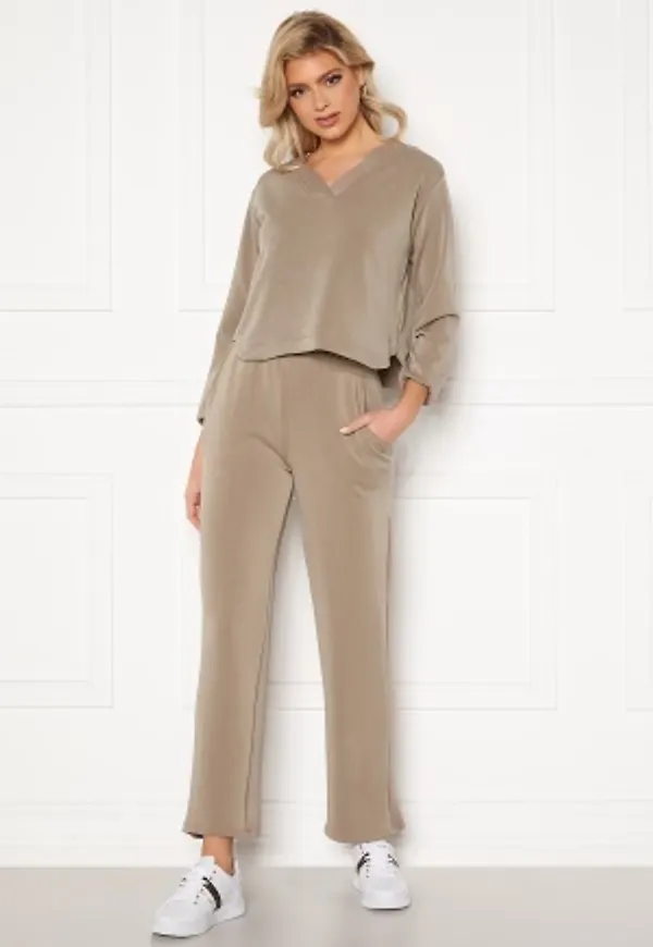 Pieces Lise HW Wide Pant Cinder XL