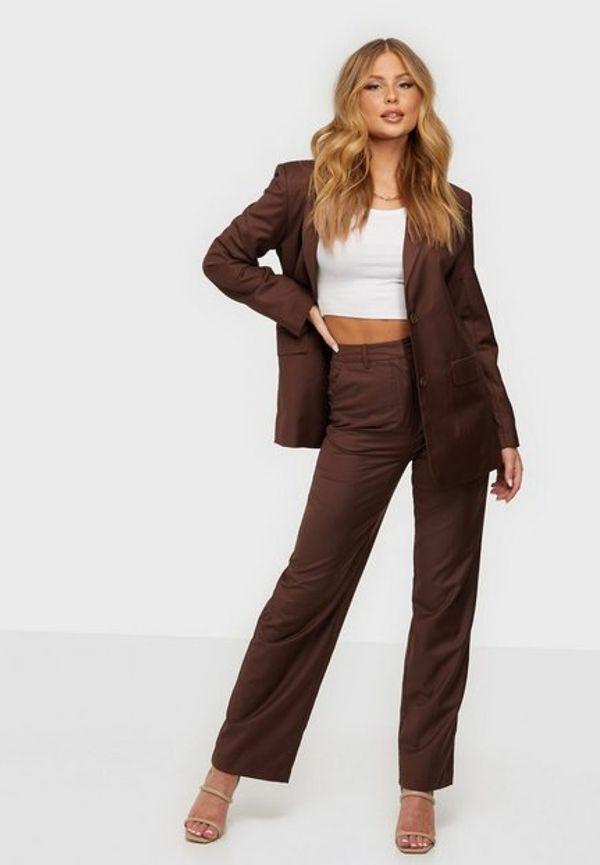 NLY Trend Oversized Suit Pants Byxor Brun