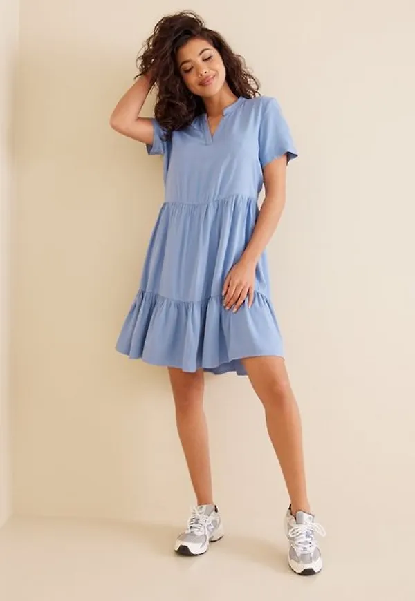 Vila Vimorose V-Neck S/S Dress/Su - Noos Loose fit dresses