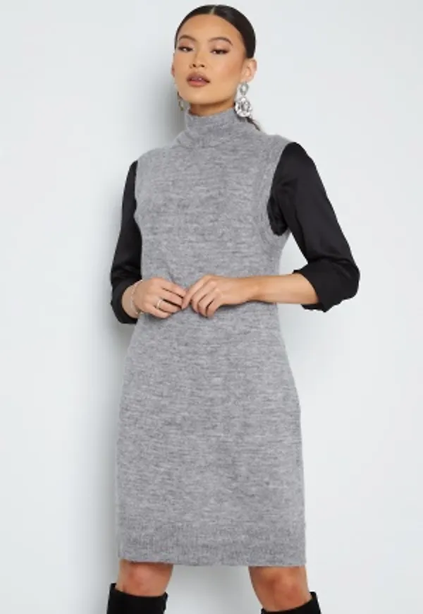 Object Collectors Item Lauren S/L knit waistcoat Light grey melane XS