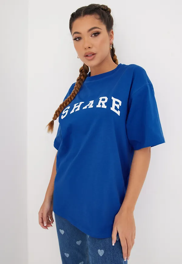 Envii - T-shirts - Blue - Enjustin Ss Tee Print 5310 - Toppar - T-shirts