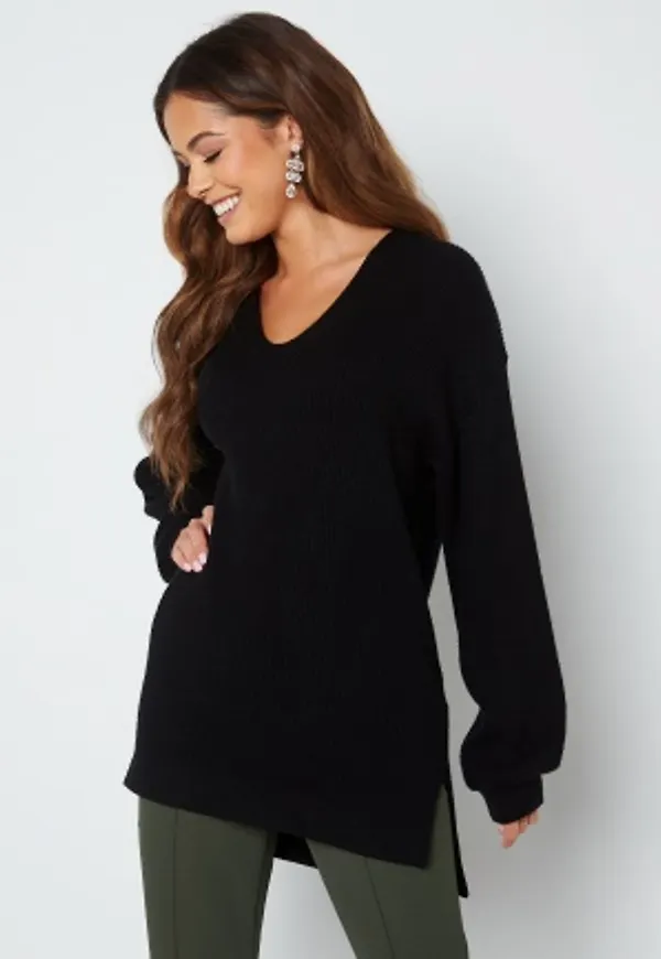 Bubbleroom Care Radleigh Knitted Sweater Black L