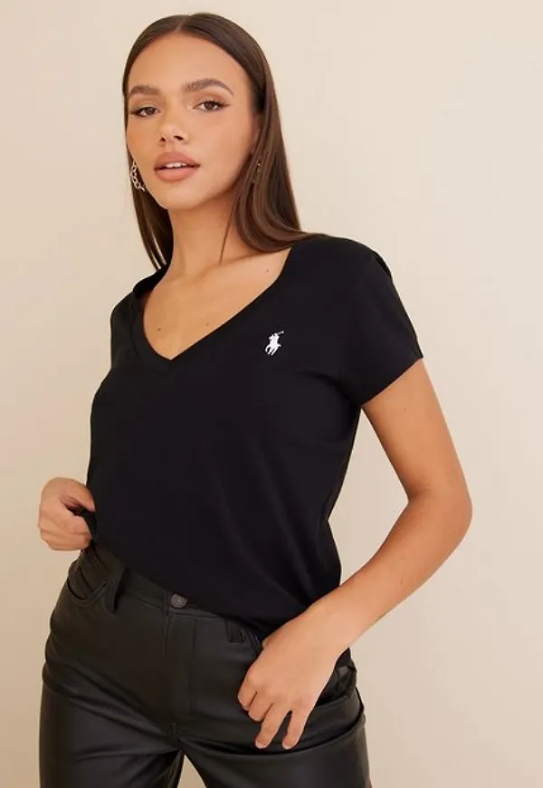 Polo Ralph Lauren Ss Vn-Short Sleeve-T-Shirt T-shirts Black